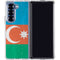 Azerbaijan Flag Distressed Galaxy Z Fold6 Clear Case